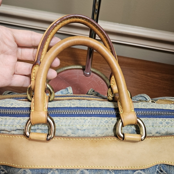 Auth LOUIS VUITTON Neo Speedy Denim Jean Handbag - Picture 7 of 17